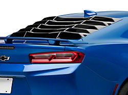 MP Concepts Rear Window Louvers; Gloss Black (16-23 Camaro Coupe)