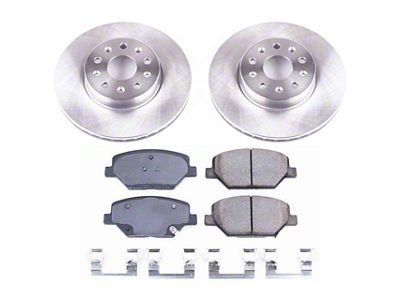 PowerStop OE Replacement Brake Rotor and Pad Kit; Front (16-23 Camaro LS & LT w/ Single Piston Front Calipers)