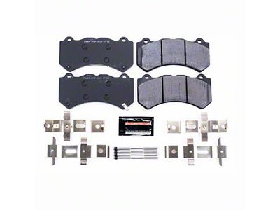 PowerStop Track Day Carbon-Fiber Metallic Brake Pads; Front Pair (12-15 Camaro ZL1; 17-23 Camaro SS w/ 6-Piston Front Calipers)
