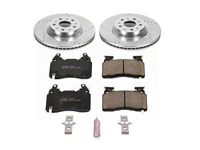 PowerStop Z23 Evolution Sport Brake Rotor and Pad Kit; Front (16-23 Camaro SS w/ 4-Piston Front Calipers)