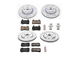 PowerStop Z23 Evolution Sport Brake Rotor and Pad Kit; Front and Rear (10-15 Camaro SS)
