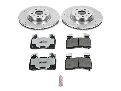 PowerStop Z26 Street Warrior Brake Rotor and Pad Kit; Front (16-23 Camaro SS w/ 4-Piston Front Calipers)