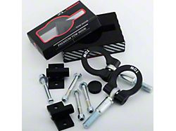 Premium Tow Hook with One Black D-Ring; Front and Rear (10-13 Camaro SS)