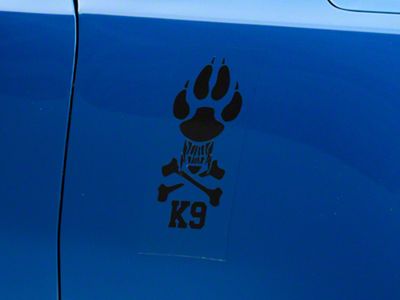 SpeedForm K9 Novelty Decal; Black (Universal; Some Adaptation May Be Required)