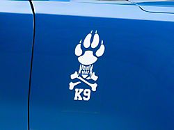 SpeedForm K9 Novelty Decal; White (Universal; Some Adaptation May Be Required)