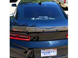 Wicker Bill; Dark Tint (16-23 Camaro w/ RS Rear Spoiler)