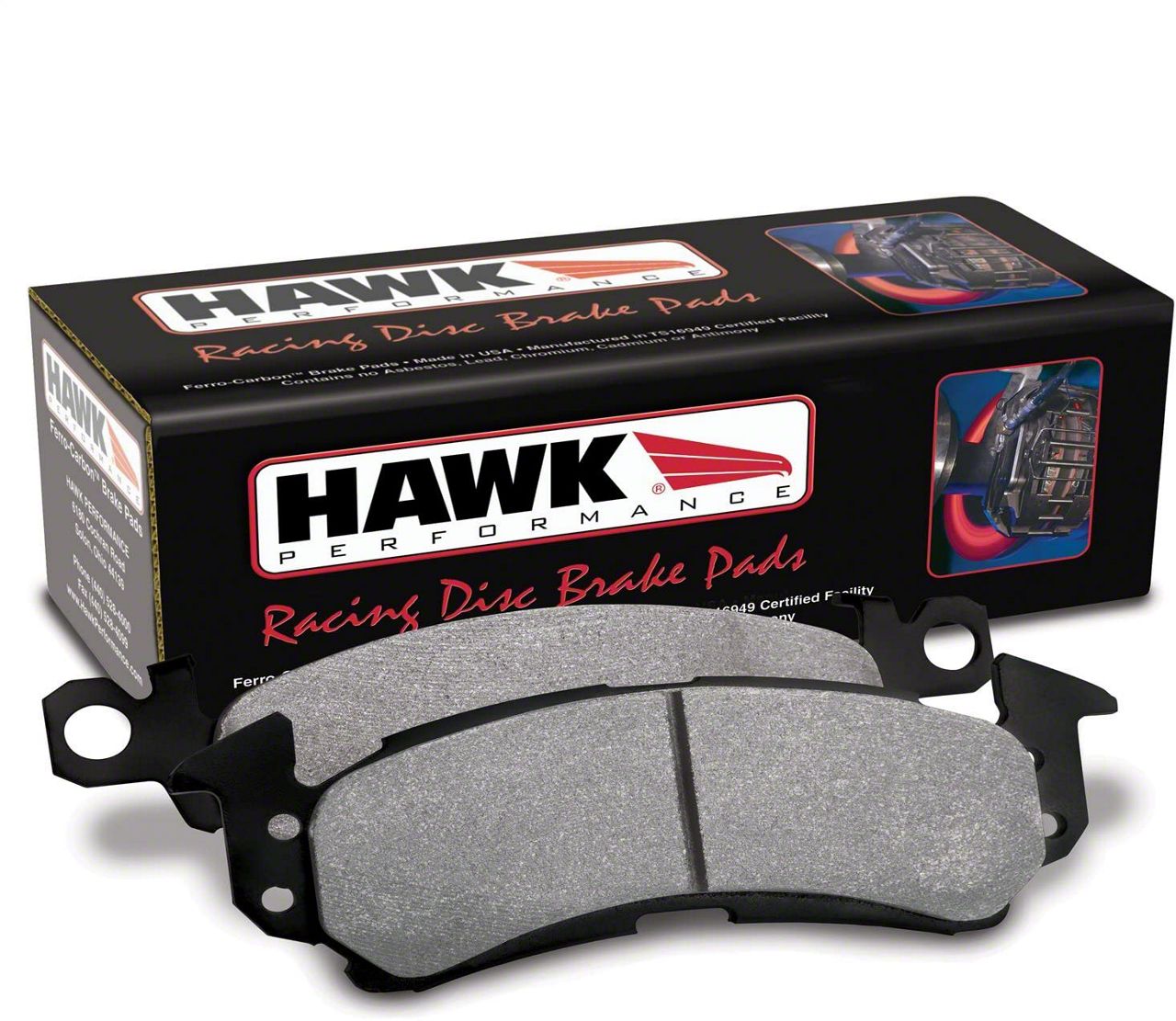 Hawk Performance Corvette HP Plus Brake Pads; Front Pair HB726N.582 (14