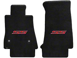 Lloyd Ultimat Front Floor Mats with Red SS Logo; Black (16-23 Camaro)