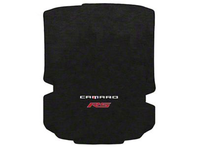 Lloyd Velourtex Trunk Mat with Camaro and Red RS Logo; Black (16-23 Camaro Coupe)