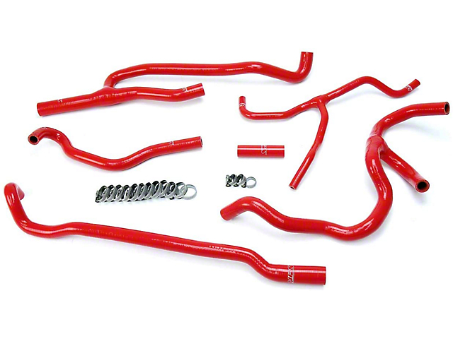 HPS Silicone Heater Coolant Hose Kit; Red (16-23 Camaro SS)