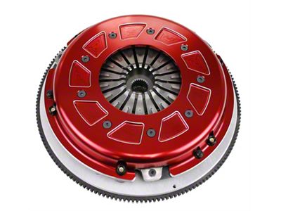 RAM Clutches Pro Street 300 Series Organic Dual Disc Clutch Kit with 8-Bolt Aluminum Flywheel; 26-Spline (12-23 Camaro ZL1, Z/28; 16-23 Camaro SS)