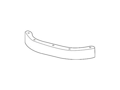 GM Bumper Cover Molding; Front Left; Lower Air Deflector; Textured (16-23 Camaro)