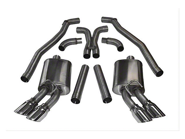 Corsa Performance Sport Cat-Back Exhaust with Quad Polished Tips (10-15 6.2L Camaro Coupe)