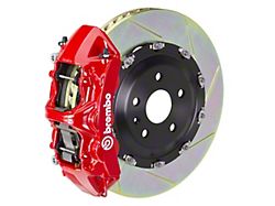 Brembo GT Series 6-Piston Front Big Brake Kit with 15-Inch 2-Piece Type 1 Slotted Rotors; Red Calipers (10-15 Camaro SS)