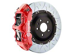 Brembo GT Series 6-Piston Front Big Brake Kit with 15-Inch 2-Piece Type 3 Slotted Rotors; Red Calipers (10-15 Camaro SS)