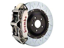 Brembo GT Series 6-Piston Front Big Brake Kit with 15.90-Inch 2-Piece Type 3 Slotted Rotors; Nickel Plated Calipers (16-23 Camaro SS)