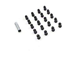 Black 6-Spline Lug Nut Kit; 14mm x 1.5; Set of 20 (10-23 Camaro)