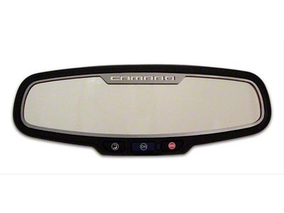 Mirror Trim; Rear View; Satin; Camaro Style; Oval; Without Sensor (10-14 Camaro)