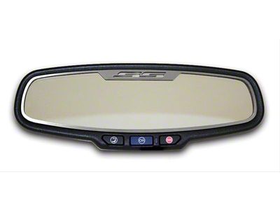 Mirror Trim; Rear View; Satin; SS Style; Oval; without Sensor (10-14 Camaro)