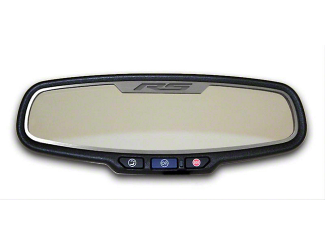 Mirror Trim; Rear View; Satin; RS Style; Oval; Without Sensor (10-14 Camaro)