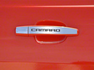 Door Handle Plate; Polished; Exterior; Camaro; 2-Piece (10-13 Camaro)
