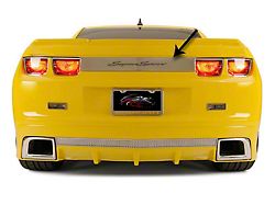 Trunk Lid Plate; Super Sport Style; Satin; Laser Etched (10-13 Camaro)