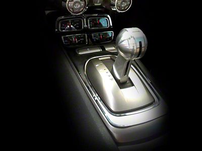 Shifter Plate Cover; Brushed (10-15 Camaro w/ Automatic Transmission)