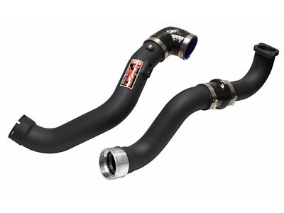 Injen SES Intercooler Pipes; Wrinkle Black (16-23 2.0L Camaro)