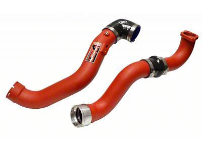 Injen SES Intercooler Pipes; Wrinkle Red (16-23 2.0L Camaro)