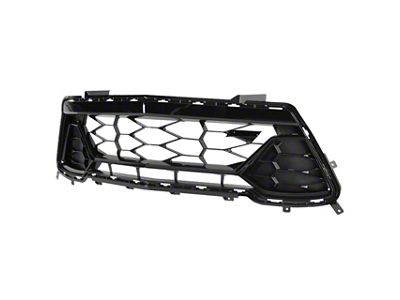 50th Anniversary Style Lower Grille; Gloss Black (16-18 Camaro SS)
