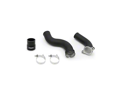 Mishimoto Hot-Side Intercooler Pipe Kit; Wrinkle Black (16-23 2.0L Camaro)