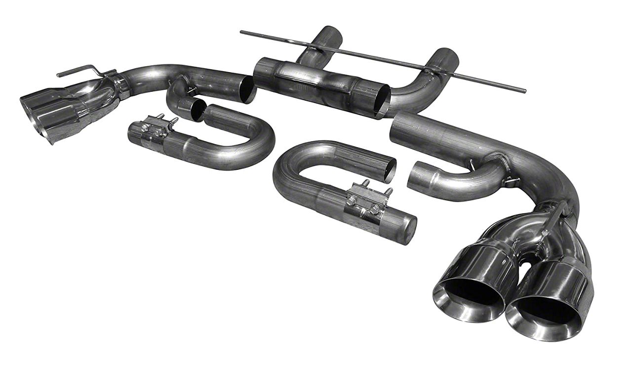 Solo Performance Camaro Muffler Delete AxleBack Exhaust with Polished