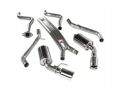 MRT Version 2 Cat-Back Exhaust with Polished Tips (16-23 V6 Camaro w/o Ground Effects Package)