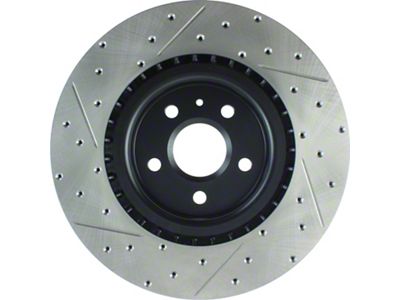 StopTech Sport Drilled and Slotted Rotor; Front Driver Side (10-15 Camaro SS)