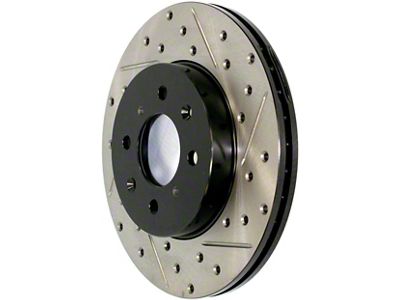 StopTech Sport Drilled and Slotted Rotor; Rear Driver Side (16-23 Camaro SS)