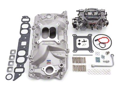 Edelbrock Performer RPM Series Single-Quad Intake Manifold and Carburetor Kit for Big-Block Chevy Oval Port (14-15 Camaro Z/28)