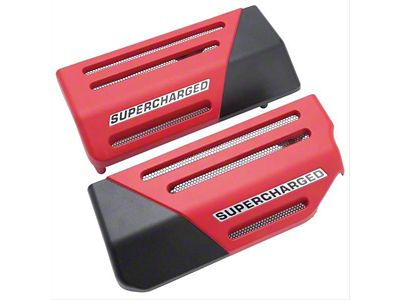 Edelbrock Supercharger Aluminum Coil Covers; Red (10-13 Camaro SS)