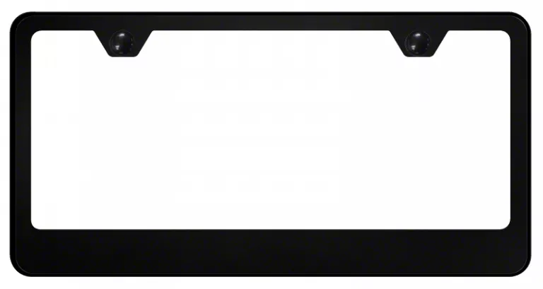 Camaro Wide Bottom License Plate Frame; Black (Universal; Some ...