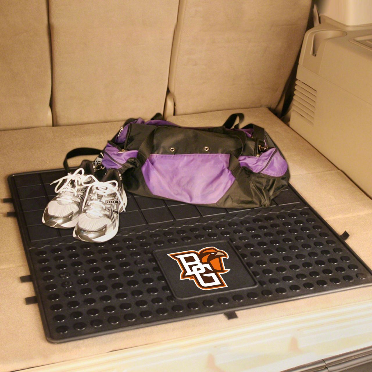 Molded Trunk Mat with Bowling Green University Logo (Universal; Some Adaptation May Be Required)