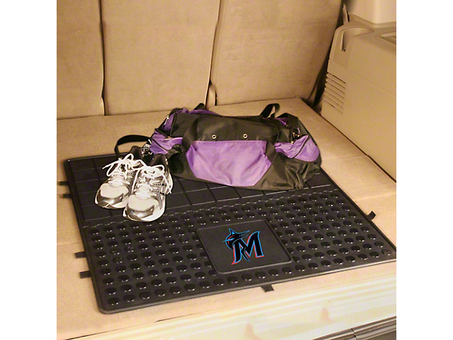 Molded Trunk Mat with Miami Marlins Logo (Universal; Some Adaptation May Be Required)