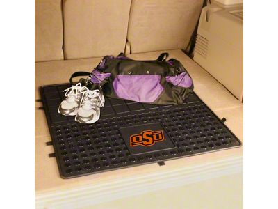 Molded Trunk Mat with Oklahoma State University Logo (Universal; Some Adaptation May Be Required)