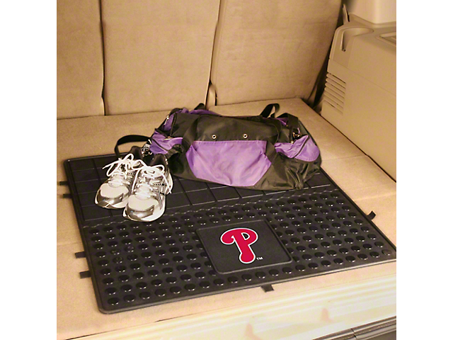 Molded Trunk Mat with Philadelphia Phillies Logo (Universal; Some Adaptation May Be Required)