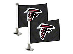 Ambassador Flags with Atlanta Falcons Logo; Black (Universal; Some Adaptation May Be Required)