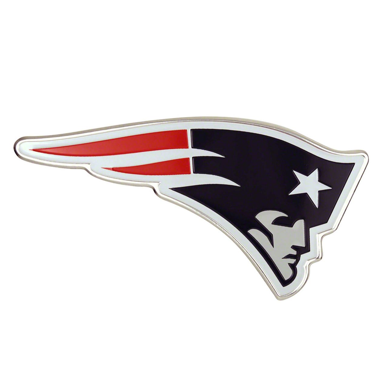 New England Patriots Embossed Emblem; Navy (Universal; Some Adaptation May Be Required)