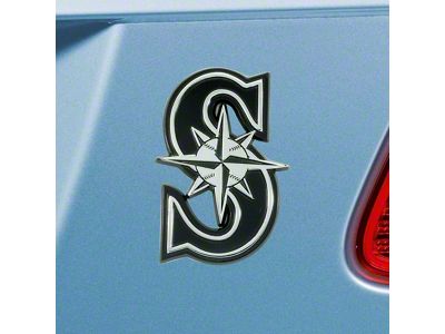 Seattle Mariners Emblem; Chrome (Universal; Some Adaptation May Be Required)