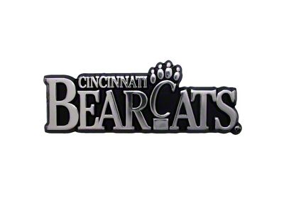 University of Cincinnati Molded Emblem; Chrome (Universal; Some Adaptation May Be Required)