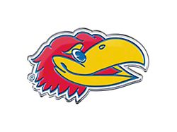 University of Kansas Embossed Emblem; Red and Yellow (Universal; Some Adaptation May Be Required)