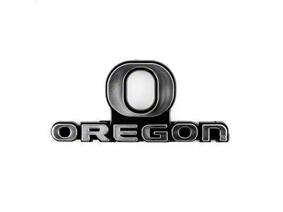 University of Oregon Molded Emblem; Chrome (Universal; Some Adaptation May Be Required)