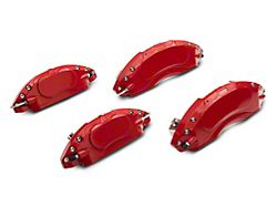 SR Performance Red Caliper Covers; Front and Rear (11-23 Challenger R/T w/ Dual Piston Front Calipers; 2014 Challenger Rallye, Redline; 17-23 Challenger GT, T/A; 12-23 Challenger SXT w/ Dual Piston Front Calipers)