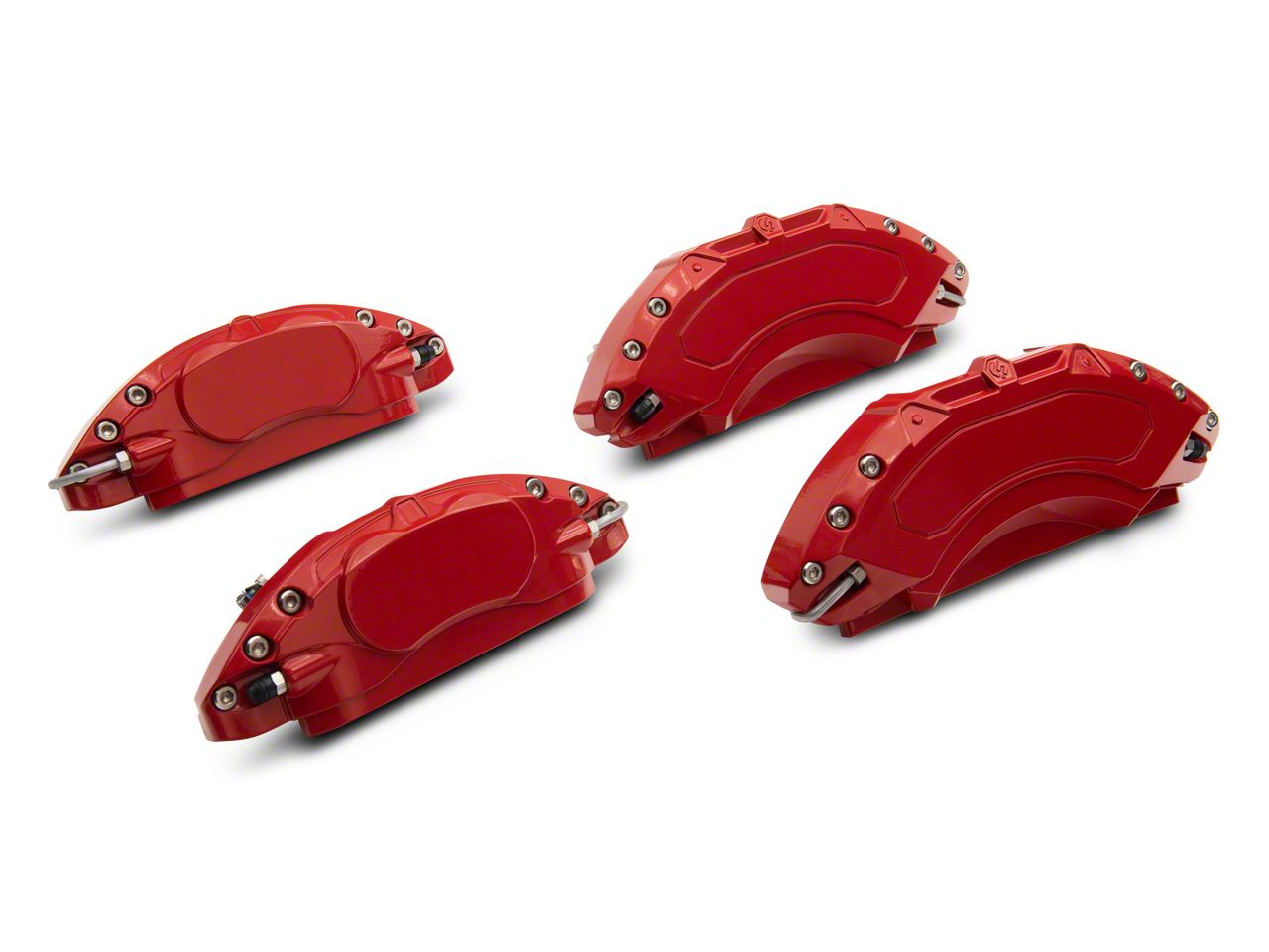 SR Performance Challenger Red Caliper Covers; Front and Rear CH10690